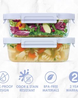Bentgo Glass Leak-Proof Set (4pc) Food Storage UK | Bentgo UK 8293-CXUKZ
