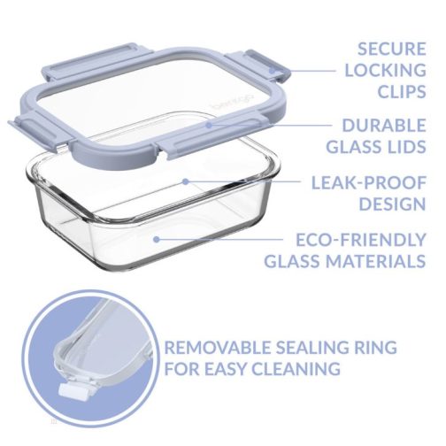 Bentgo Glass Leak-Proof Set (4pc) Food Storage UK | Bentgo UK 8293-CXUKZ - Image 3