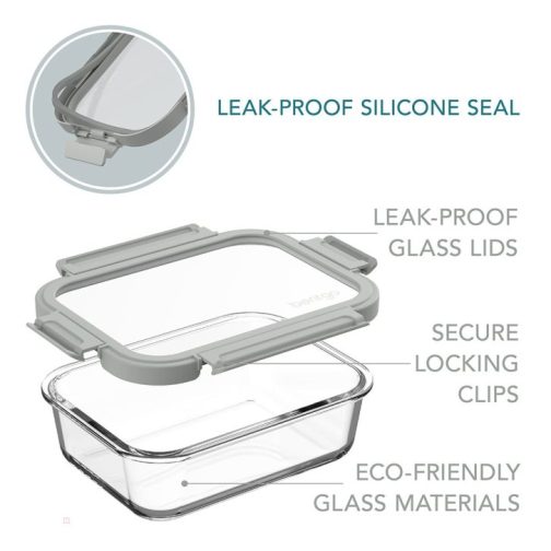 Bentgo UK - Bentgo Glass Leak-Proof Set (4pc) Food Storage UK 4218-OHGMT - Image 4