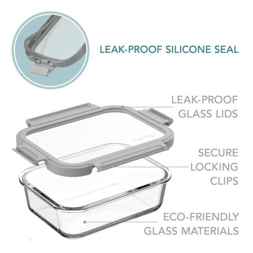 Bentgo UK - Bentgo Glass Leak-Proof Set (4pc) Food Storage UK 7168-BFCEU - Image 3