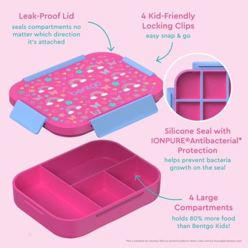 Bentgo Kids Snap & Go Kids Lunch Box UK | Bentgo UK 1896-IMLBP - Image 4