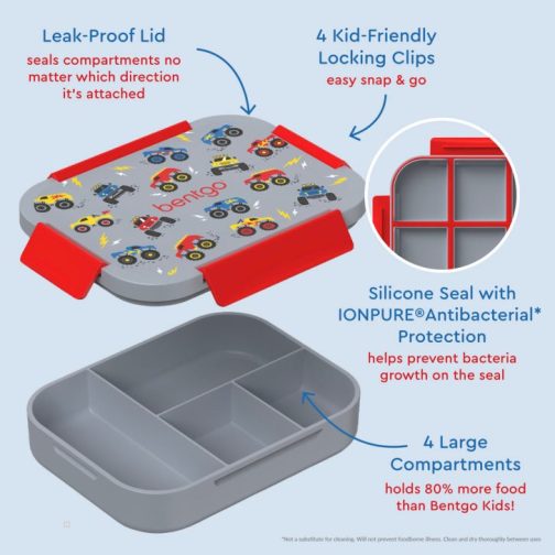 Bentgo Kids Snap & Go Kids Lunch Box UK | Bentgo UK 4395-WZBPK - Image 5