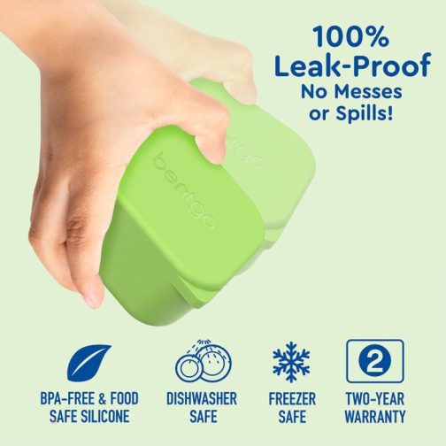 Bentgo Sauce Container Kids UK - Bentgo Kids Sidekicks 2-Pack Silicone Container Set UK 8247-IDFPS - Image 2
