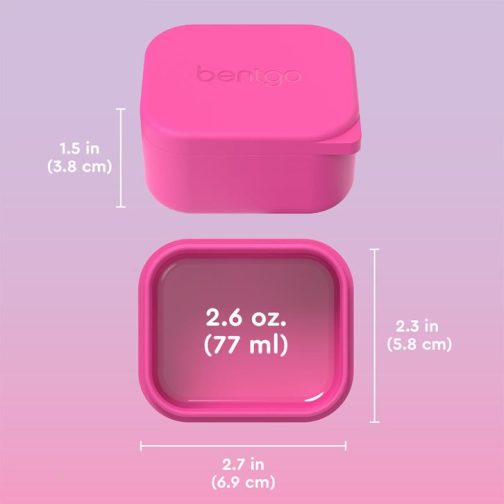 Bentgo Sauce Container Kids UK - Bentgo Kids Sidekicks 2-Pack Silicone Container Set UK 8406-TCABG - Image 2