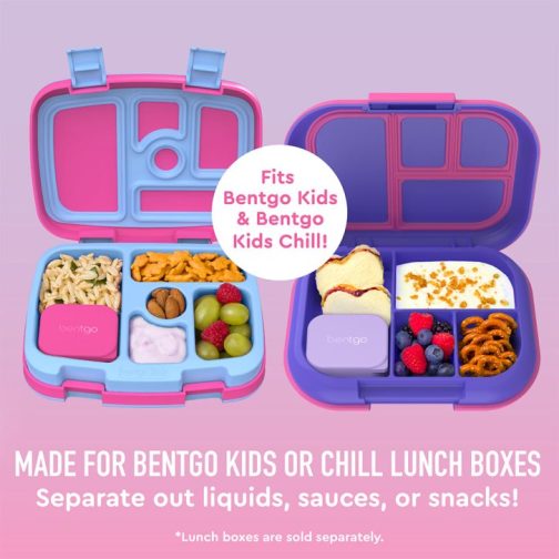 Bentgo Sauce Container Kids UK - Bentgo Kids Sidekicks 2-Pack Silicone Container Set UK 8406-TCABG - Image 3