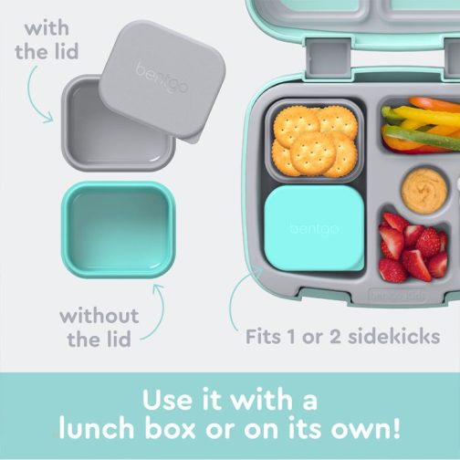 Bentgo Kids Sidekicks 2-Pack Silicone Container Set Kids Sauce Container UK | Bentgo UK 2560-PQKLU - Image 6