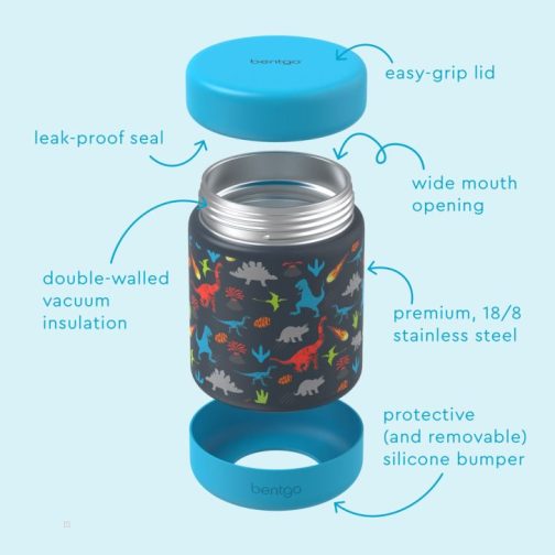 Bentgo Lunch Box UK - Bentgo Kids Stainless Steel Food Jar Kids Stainless Steel UK 5643-RBQOD - Image 4