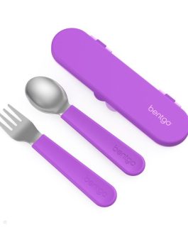 Bentgo Accessories UK – Bentgo Kids Stainless Steel Utensil Set Kids Utensils UK 5728-FBEOS