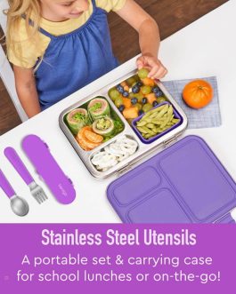 Bentgo Accessories UK – Bentgo Kids Stainless Steel Utensil Set Kids Utensils UK 5728-FBEOS