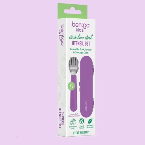 Bentgo Accessories UK - Bentgo Kids Stainless Steel Utensil Set Kids Utensils UK 5728-FBEOS - Image 7