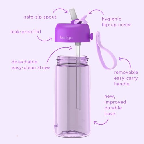 Bentgo Kids Kids Water Bottle UK | Bentgo UK 2856-LTEDQ - Image 3