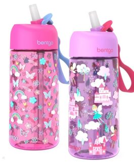 Bentgo Kids Prints (2-Pack) Kids Water Bottle UK | Bentgo UK 0493-SOECU