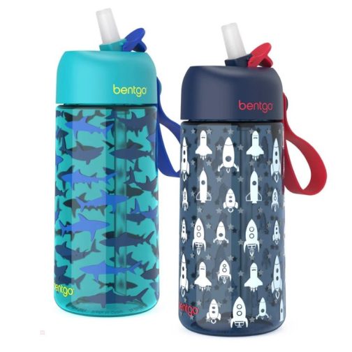 Bentgo Kids Prints (2-Pack) Kids Water Bottle UK | Bentgo UK 4370-MTFIG