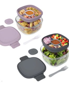 Bentgo Meal Containers UK – Bentgo Glass (2-Pack) Salad Container UK 1369-GUDMW