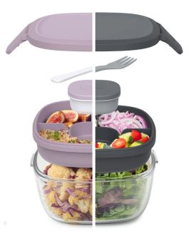 Bentgo Meal Containers UK – Bentgo Glass (2-Pack) Salad Container UK 1369-GUDMW