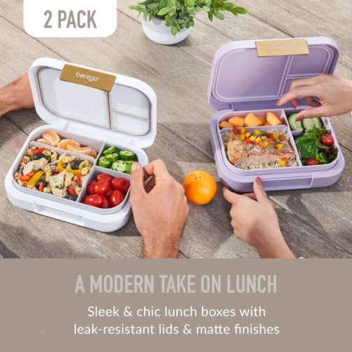 Bentgo Modern (2 Pack) Lunch Box UK | Bentgo UK 0792-NVLMR - Image 2