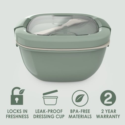Bentgo All-in-One Salad Container UK | Bentgo UK 3152-FGIHL - Image 2