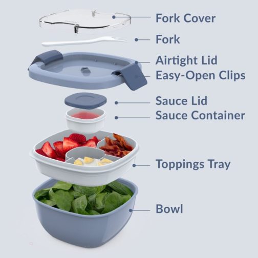 Bentgo All-in-One Salad Container UK | Bentgo UK 2409-IQHOV - Image 5