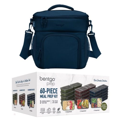 Bentgo Prep Deluxe Bag & 60-Piece Set Meal Prep Containers UK | Bentgo UK 4197-YIWEH
