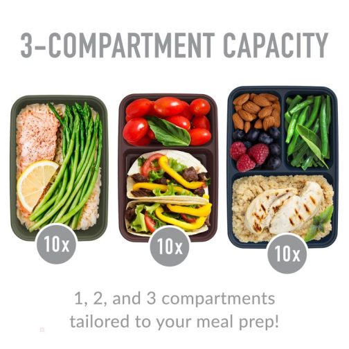 Bentgo Prep Deluxe Bag & 60-Piece Set Meal Prep Containers UK | Bentgo UK 4197-YIWEH - Image 6