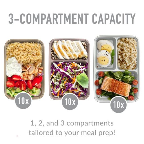 Bentgo Prep Deluxe Bag & 60-Piece Set Meal Prep Containers UK | Bentgo UK 4783-DLWMY - Image 6