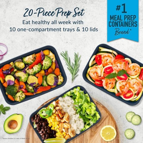 Bentgo Meal Prep Containers UK - Bentgo Prep 1-Compartment UK 2467-WTKXP - Image 2