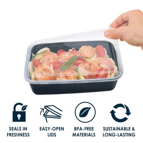 Bentgo Meal Prep Containers UK - Bentgo Prep 1-Compartment UK 2467-WTKXP - Image 4