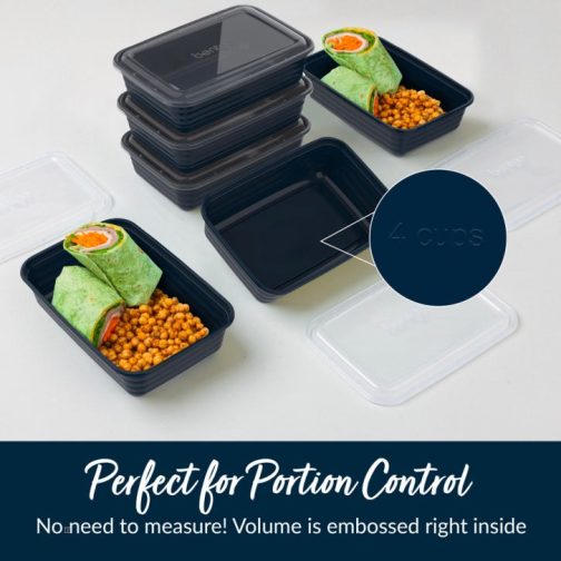 Bentgo Meal Prep Containers UK - Bentgo Prep 1-Compartment UK 2467-WTKXP - Image 6