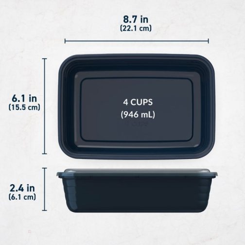 Bentgo Meal Prep Containers UK - Bentgo Prep 1-Compartment UK 2467-WTKXP - Image 7