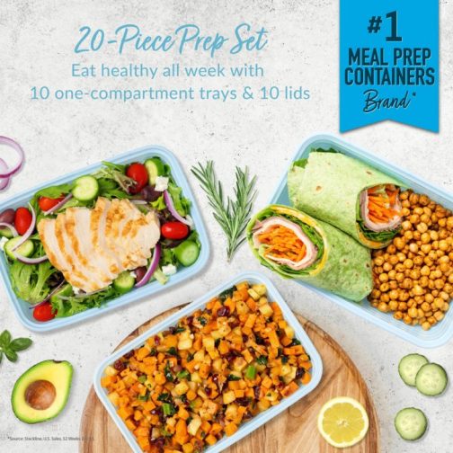 Bentgo Prep 1-Compartment Meal Prep Containers UK | Bentgo UK 8127-EDLSM - Image 2