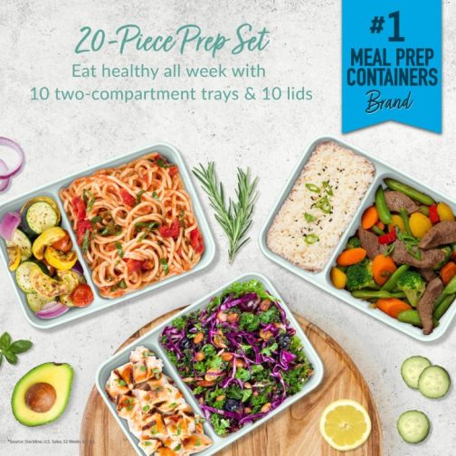 Bentgo UK - Bentgo Prep 2-Compartment Meal Prep Containers UK 4215-YDUGN - Image 2