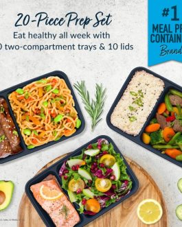 Bentgo Prep 2-Compartment Meal Prep Containers UK | Bentgo UK 6819-YLKGC