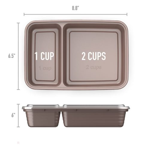 Bentgo Prep 2-Compartment Meal Prep Containers UK | Bentgo UK 6795-KOXHW - Image 7