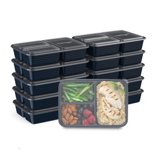 Bentgo UK - Bentgo Prep 3-Compartment Meal Prep Containers UK 7682-RLVCQ