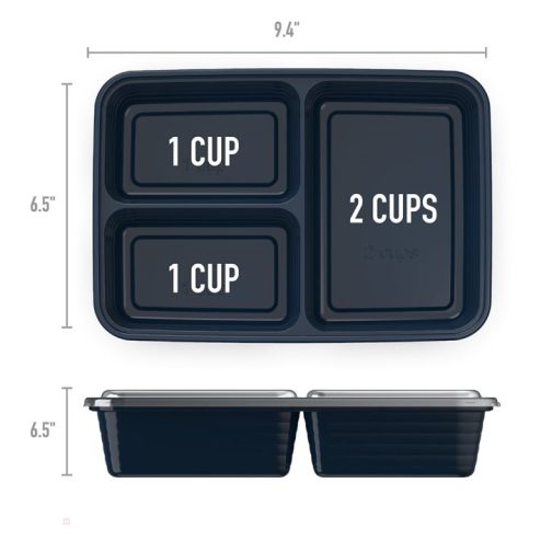Bentgo UK - Bentgo Prep 3-Compartment Meal Prep Containers UK 7682-RLVCQ - Image 7
