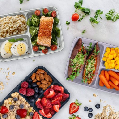 Bentgo Prep 3-Compartment Meal Prep Containers UK | Bentgo UK 1278-LZQRD - Image 2