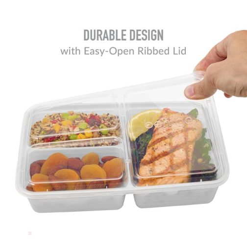 Bentgo Prep 3-Compartment Meal Prep Containers UK | Bentgo UK 1278-LZQRD - Image 6