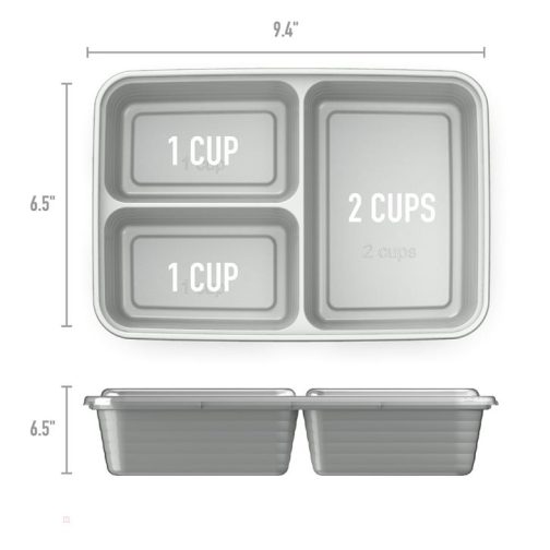 Bentgo Prep 3-Compartment Meal Prep Containers UK | Bentgo UK 1278-LZQRD - Image 7