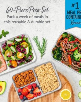 Bentgo Prep 60-Piece Meal Prep Kit Meal Prep Containers UK | Bentgo UK 5246-XQJIU