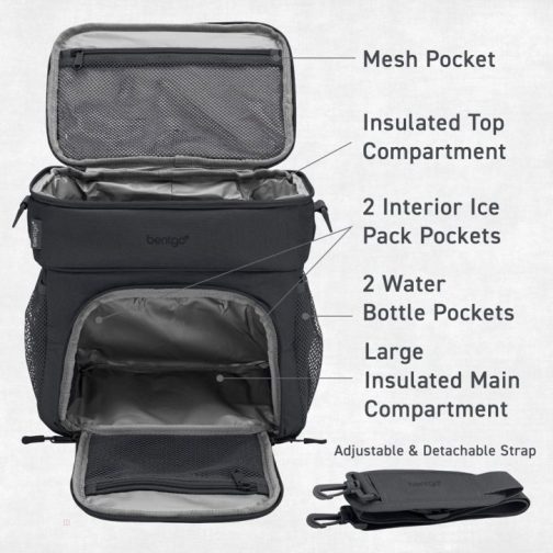 Bentgo UK - Bentgo Prep Deluxe Multimeal Lunch Bag UK 3714-HRNMO - Image 5