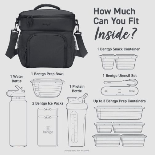 Bentgo UK - Bentgo Prep Deluxe Multimeal Lunch Bag UK 3714-HRNMO - Image 6