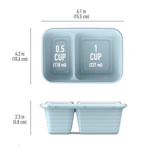 Bentgo Prep 2-Compartment Snack Container UK | Bentgo UK 7103-GYIRV - Image 3