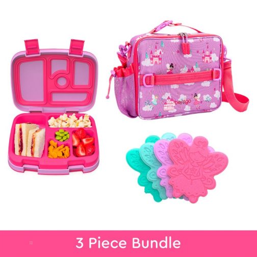 Bentgo Kids Prints Lunch Box, Lunch Bag, & Ice Packs Kids Lunch Set UK | Bentgo UK 1524-XKPAD