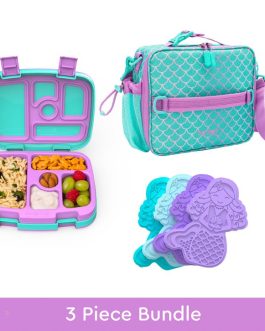 Bentgo Kids Prints Lunch Box, Lunch Bag, & Ice Packs Kids Lunch Set UK | Bentgo UK 3921-RFWMU