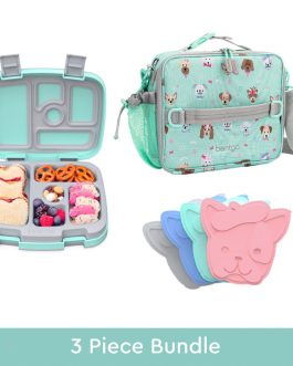Bentgo UK – Bentgo Kids Prints Lunch Box, Lunch Bag, & Ice Packs Kids Lunch Set UK 4810-XMWPZ