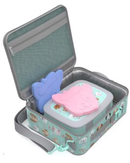 Bentgo UK – Bentgo Kids Prints Lunch Box, Lunch Bag, & Ice Packs Kids Lunch Set UK 4810-XMWPZ