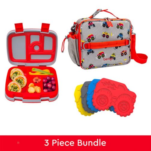 Bentgo Kids Prints Lunch Box, Lunch Bag, & Ice Packs Kids Lunch Set UK | Bentgo UK 6813-GITXJ
