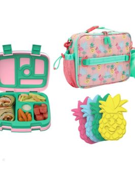 Bentgo Kids Lunch Set UK – Bentgo Kids Prints Lunch Box, Lunch Bag, & Ice Packs UK 3982-HAZTK