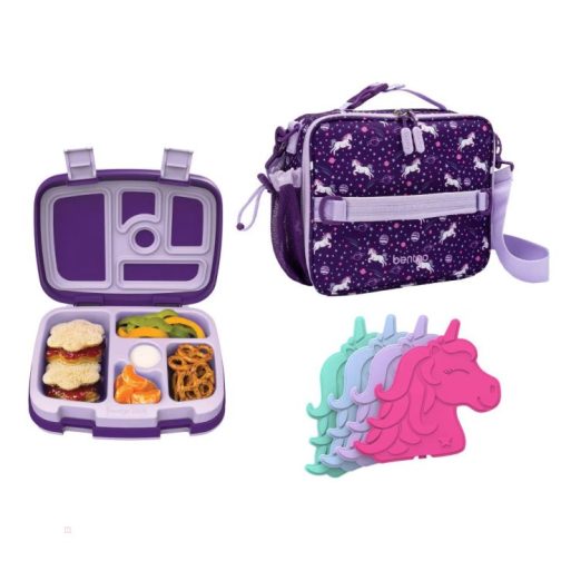 Bentgo Kids Prints Lunch Box, Lunch Bag, & Ice Packs Kids Lunch Set UK | Bentgo UK 9218-VEZGH