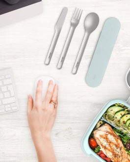 Bentgo Stainless Steel Travel Utensil Set Utensils UK | Bentgo UK 1092-AUBPM